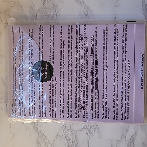 SAVAGE X FENTY DIVORCE COURT THIGH-HIGH STAY-UP STOCKINGS PURPLE LITE SZ M/L - Picture 7 of 7